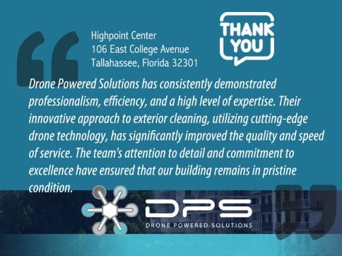 Highpoint Center Drone Exterior Cleaning Services Testimonial - Tallahassee, Florida